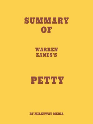 cover image of Summary of Warren Zanes's Petty